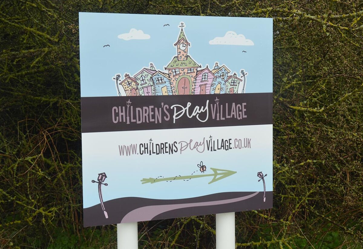 The Childrens Play Village Main Sign