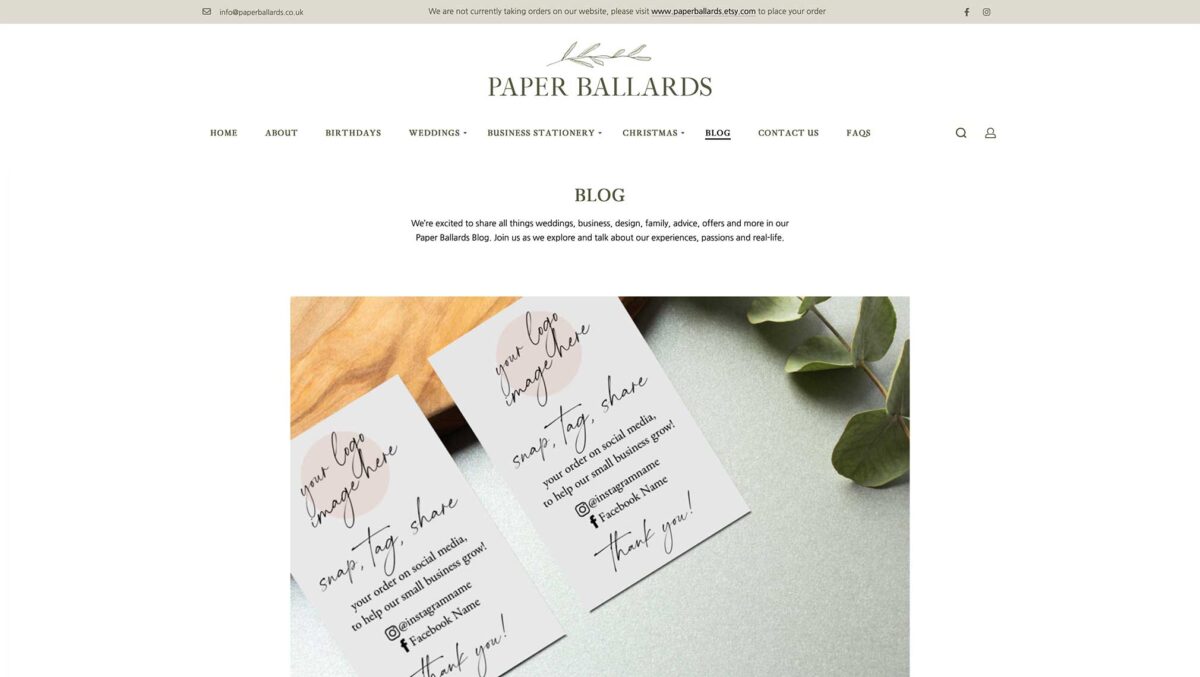 Paper ballards website